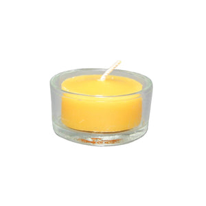 Honey Candles - Clear Glass Tealight Cup