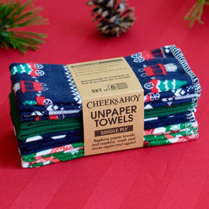 Cheeks Ahoy - Holiday Collection Unpaper Towels STACKS