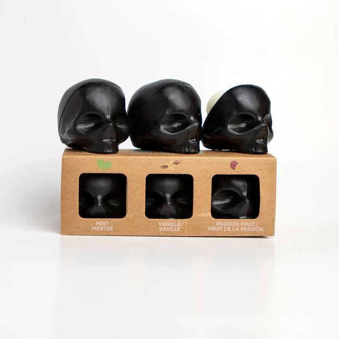 Rebels Refinery - 3 Pack Black Skull Lip Balm NEW!