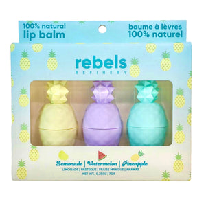 Rebels Refinery - 3  Pack Pineapple Lip Balm Gift Sets NEW!