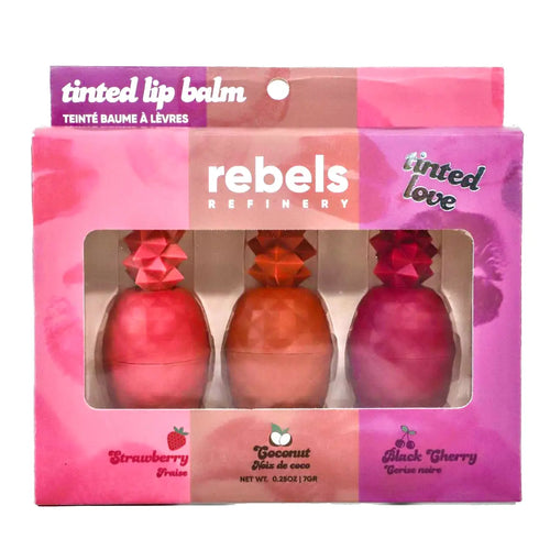 Rebels Refinery - 3 Pack Tinted Lip Balm Gift Set NEW!