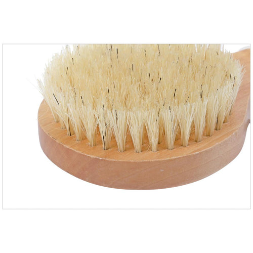 Wood Bath Brush - Dry Brush with Handle