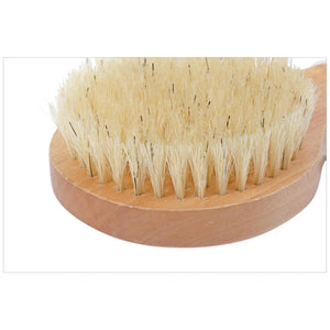 Wood Bath Brush - Dry Brush with Handle