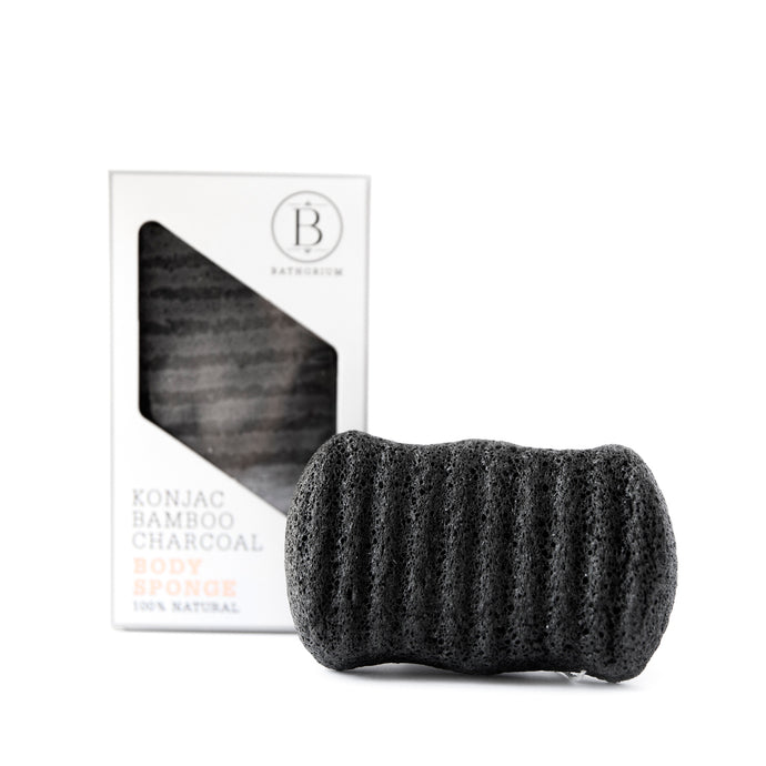 Bathorium - Konjac Bamboo Charcoal Body Sponge