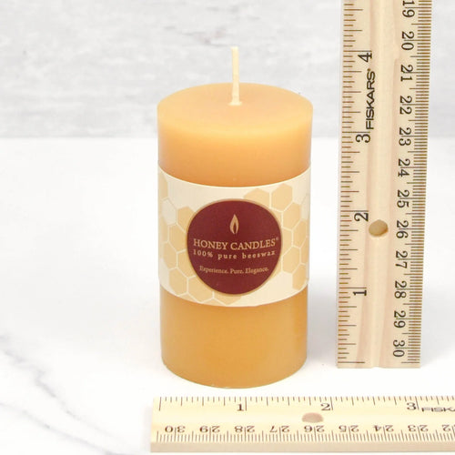 Honey Candles - Beeswax Round Pillars