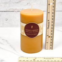Honey Candles - Beeswax Round Pillars