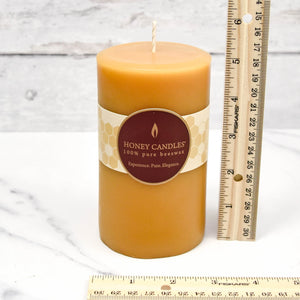 Honey Candles - Beeswax Round Pillars