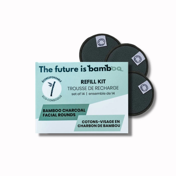 Bamboo Charcoal Facial Rounds - Starter Kit & Refills