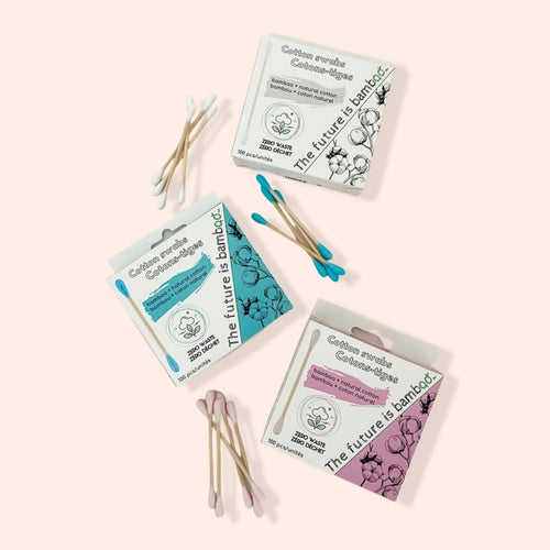 Bamboo Cotton Swabs - 100 Pack