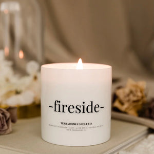Terradomi - Fireside Soy Candle - Mahogany + Teakwood