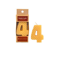Honey Candles - Beeswax Number Party Candles