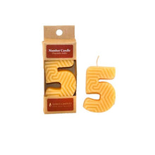 Honey Candles - Beeswax Number Party Candles