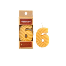 Honey Candles - Beeswax Number Party Candles