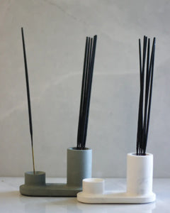 Incense Holder - Marble Finish Tall