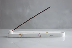 Incense Holder - Marble Finish Long