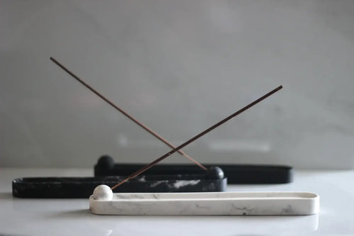 Incense Holder - Marble Finish Long