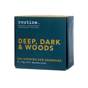 Routine - Deodorant Deep, Dark & Woods Mini Kit