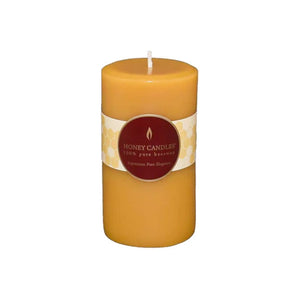 Honey Candles - Beeswax Round Pillars NEW COLOURS!