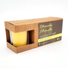 Honey Candles - Beeswax Votive Candles - 3 Pack with Glass Holder