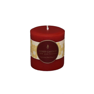 Honey Candles - Beeswax Round Pillars