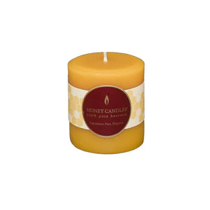 Honey Candles - Beeswax Round Pillars